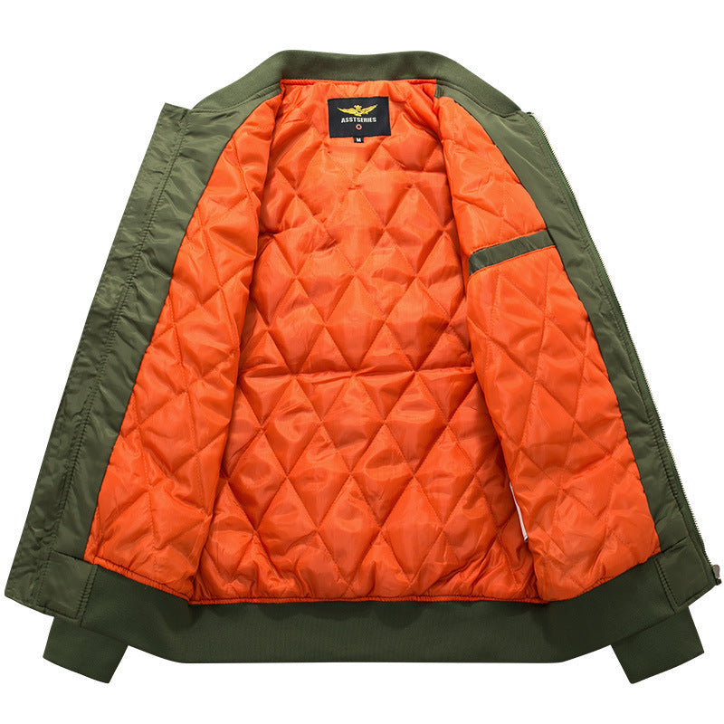 Bomber Jacket Men's Casual Cut with Practical Pockets | L&S - 6 - London-stylehouse.com