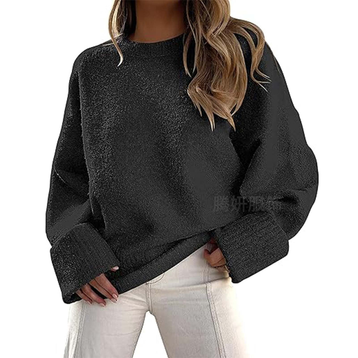 Pullover Women's Casual Fit with Relaxed Silhouette | L&S - 1 - London-stylehouse.com