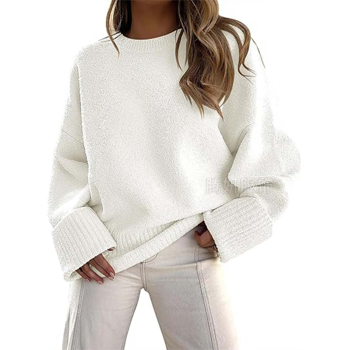 Pullover Women's Casual Fit with Relaxed Silhouette | L&S - 5 - London-stylehouse.com