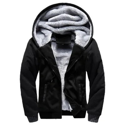 Men's Jacket with Hood and Zip Front | L&S - 5 - London-stylehouse.com