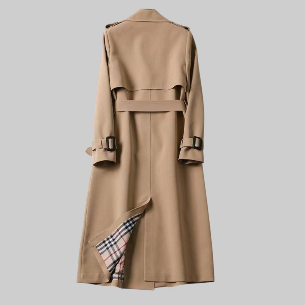 Trench Coat Women's Tailored Fit with Belted Waist | L&S - 5 - London-stylehouse.com