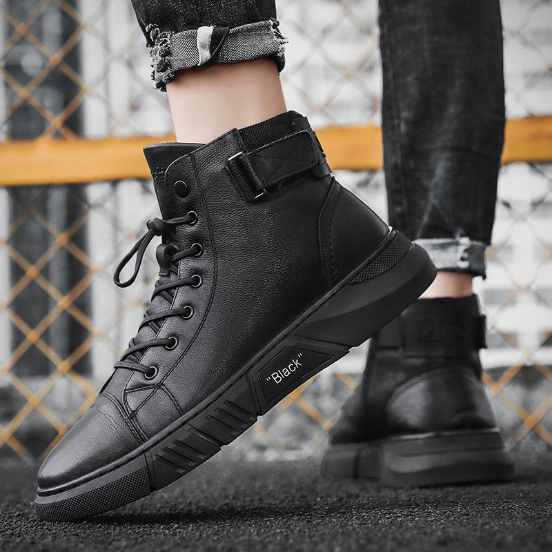 Men's High-Top Trainers with Urban Style | L&S - 2 - London-stylehouse.com