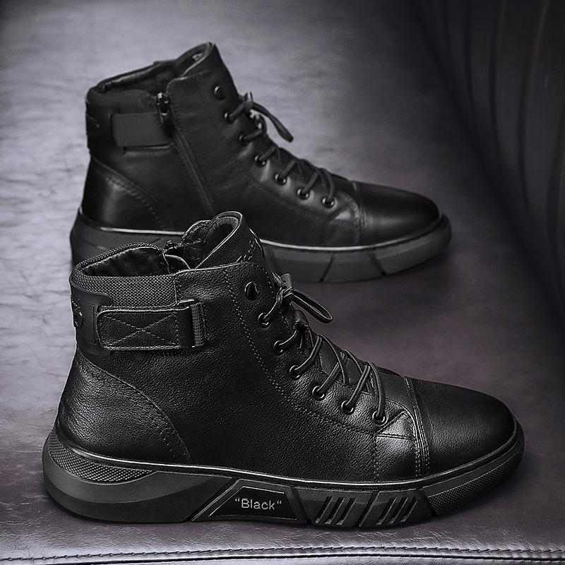 Men's High-Top Trainers with Urban Style | L&S - 3 - London-stylehouse.com