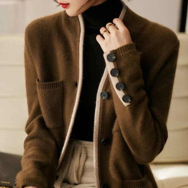 Cardigan Women's Relaxed Fit with Pockets & Button Details | L&S - 1 - London-stylehouse.com