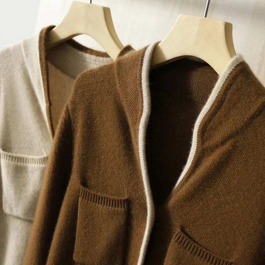 Cardigan Women's Relaxed Fit with Pockets & Button Details | L&S - 10 - London-stylehouse.com