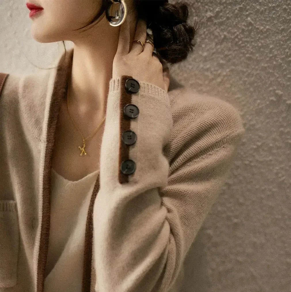 Cardigan Women's Relaxed Fit with Pockets & Button Details | L&S - 12 - London-stylehouse.com