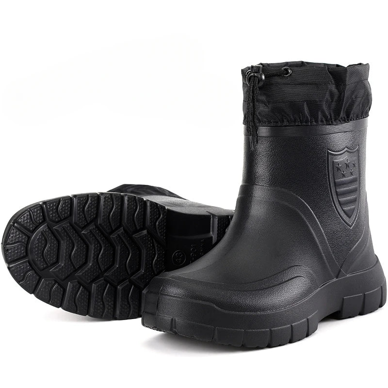 Men's Waterproof Boots with Adjustable Fit and Sturdy Sole | L&S - 2 - London-stylehouse.com