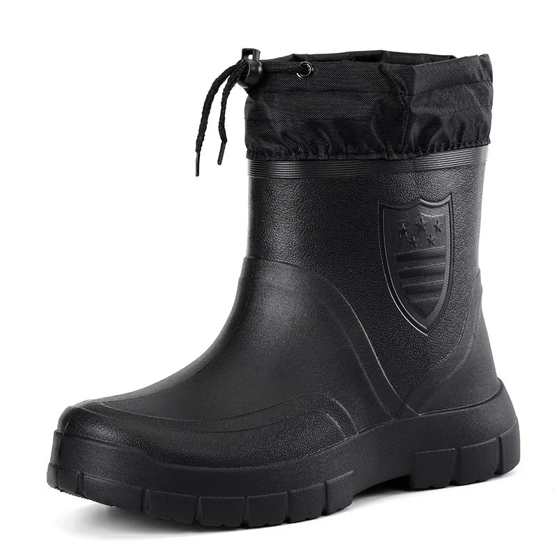 Men's Waterproof Boots with Adjustable Fit and Sturdy Sole | L&S - 3 - London-stylehouse.com