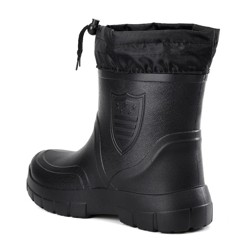 Men's Waterproof Boots with Adjustable Fit and Sturdy Sole | L&S - 4 - London-stylehouse.com