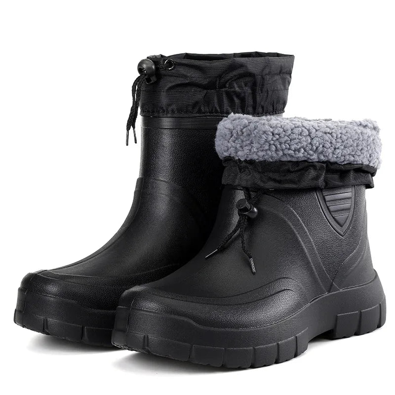 Men's Waterproof Boots with Adjustable Fit and Sturdy Sole | L&S - 5 - London-stylehouse.com