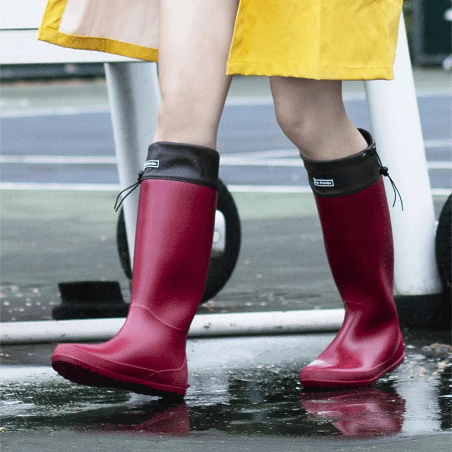 Wellington Boots Women's Tall Design with Adjustable Cuff | L&S - 2 - London-stylehouse.com