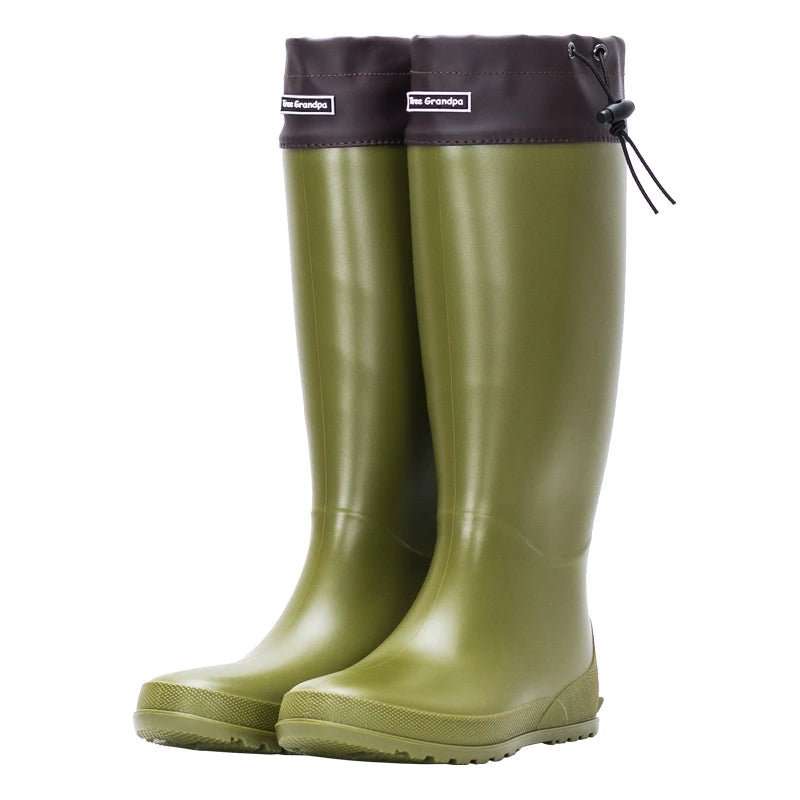 Wellington Boots Women's Tall Design with Adjustable Cuff | L&S - 3 - London-stylehouse.com