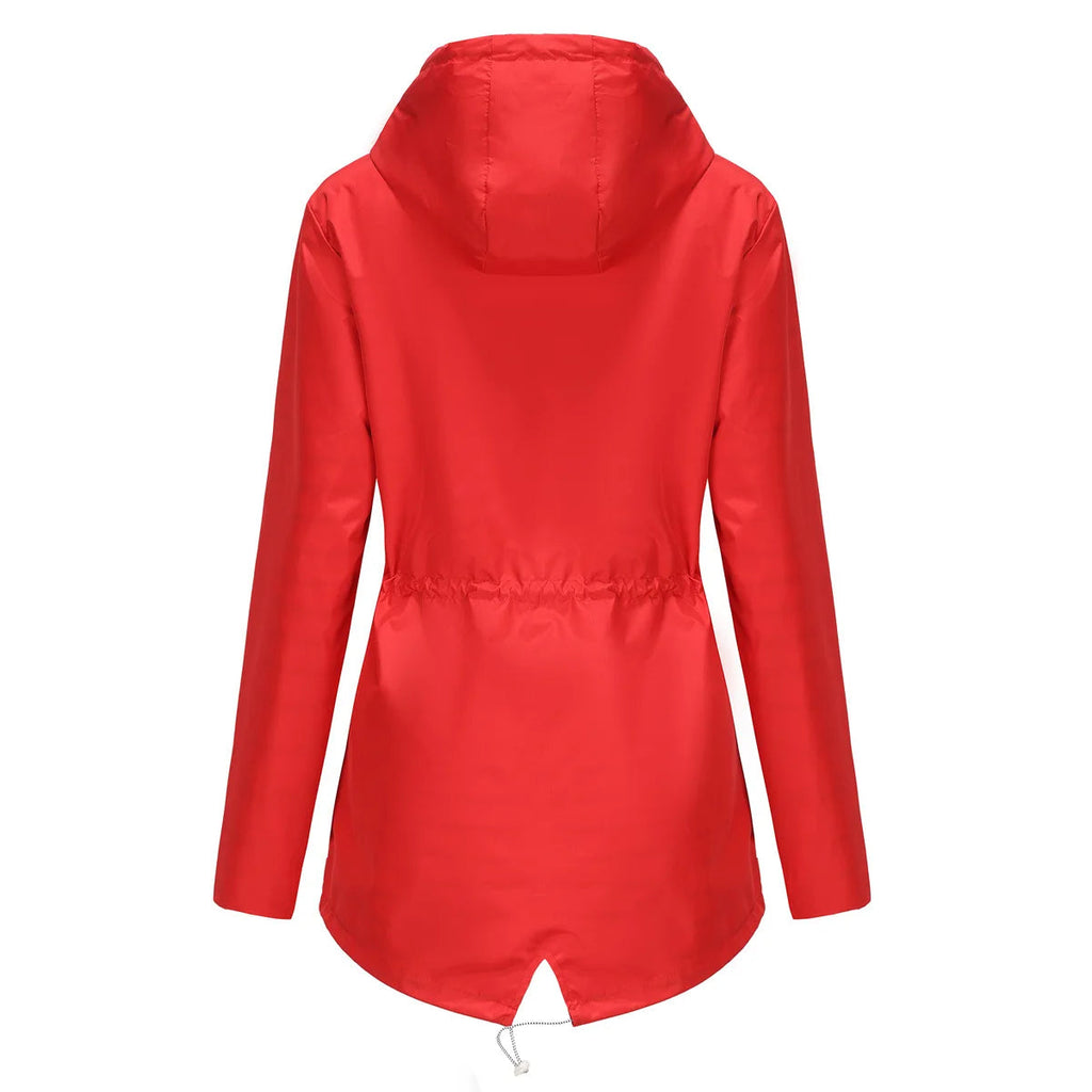 Women's Hooded Jacket with Adjustable Waist | L&S - 2 - London-stylehouse.com