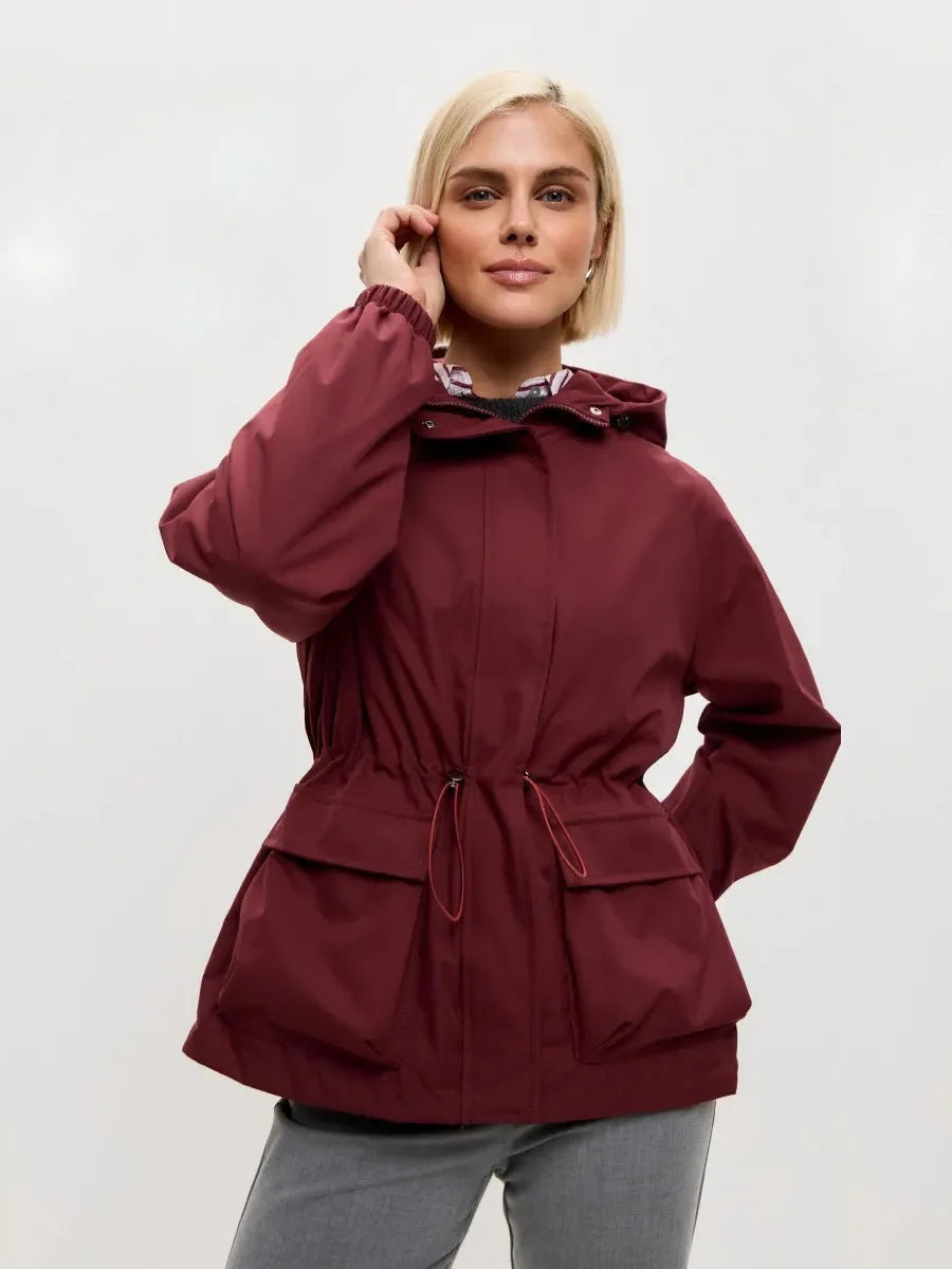 Jacket Women's Relaxed Fit with Drawstring Waist | L&S - 5 - London-stylehouse.com