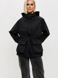 Jacket Women's Relaxed Fit with Drawstring Waist | L&S - 7 - London-stylehouse.com