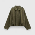 Jacket Women's Boxy Fit with Button Detail | L&S - 4 - London-stylehouse.com