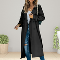 Trench Coat Women's Longline Style with Double Breasted Design | L&S - 5 - London-stylehouse.com