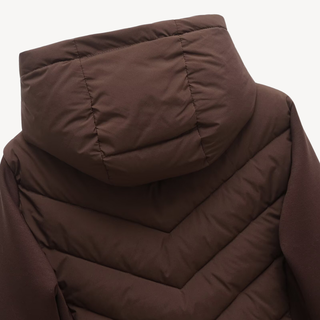 Women's Chevron Cut Hooded Jacket with Tailored Fit | L&S - 7 - London-stylehouse.com