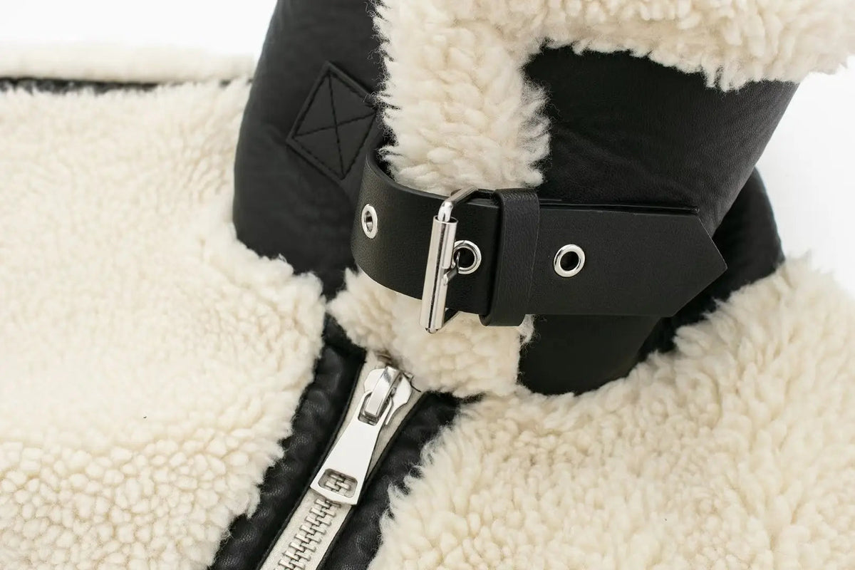 Women's Teddy Jacket with Oversized Fit + Distinctive Accents | L&S - 8 - London-stylehouse.com