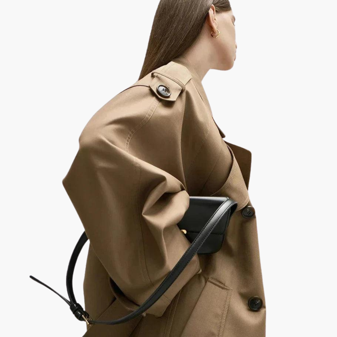 Trench Coat Women's Tailored Fit with Chic Details | L&S - 2 - London-stylehouse.com