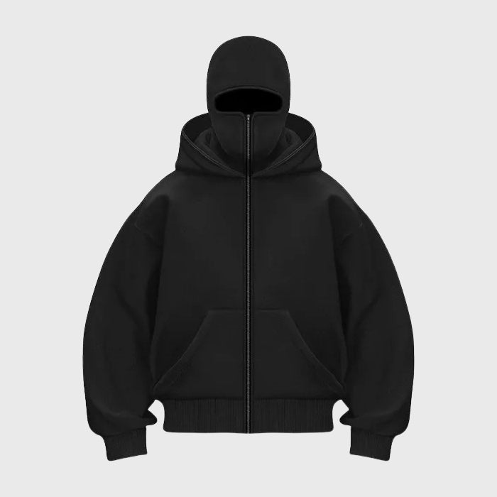 Hoodie Men with Balaclava | Comfortable Fit and Unique Style | L&S - 5 - London-stylehouse.com