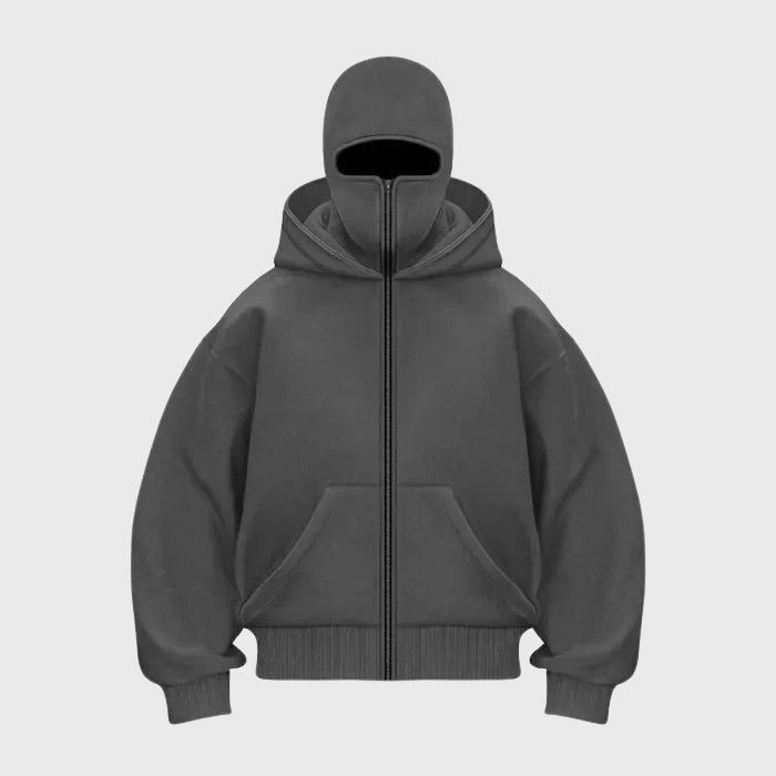 Hoodie Men with Balaclava | Comfortable Fit and Unique Style | L&S - 6 - London-stylehouse.com