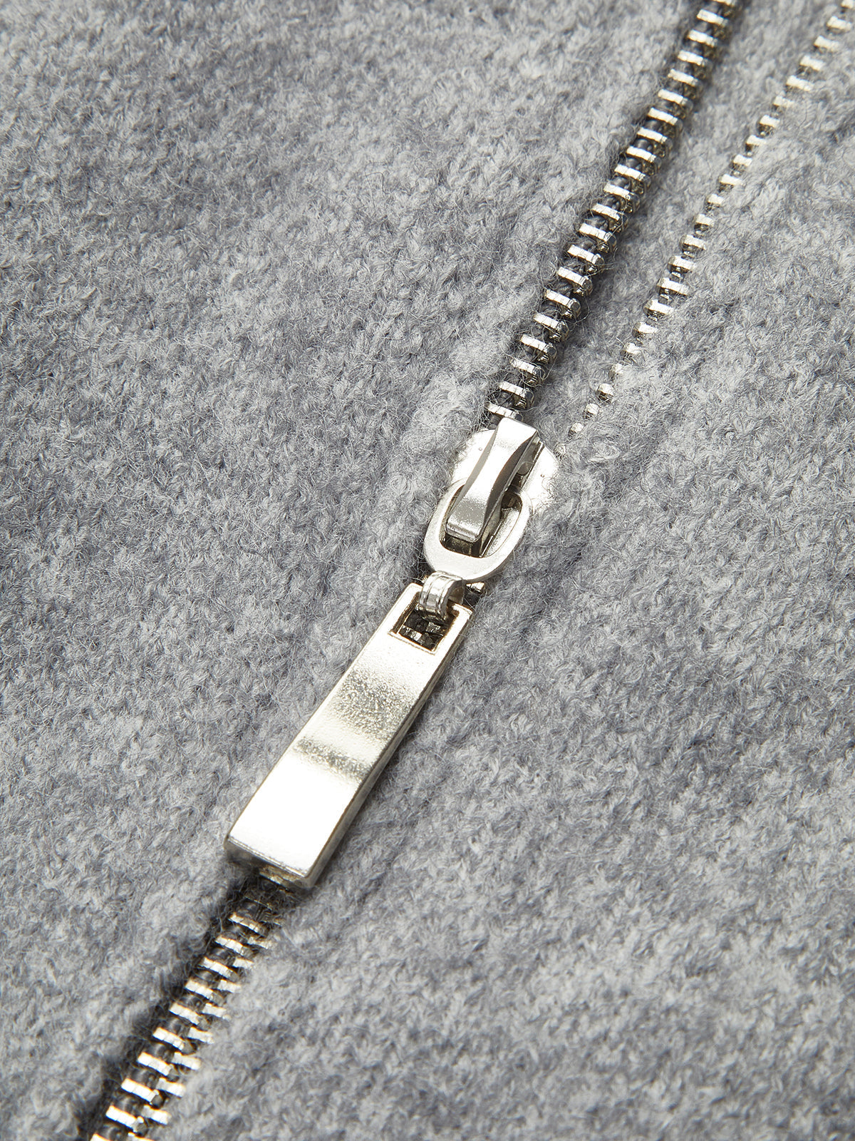 Cardigan Women's Oversized Zip-Up Design with High Collar | L&S - 5 - London-stylehouse.com