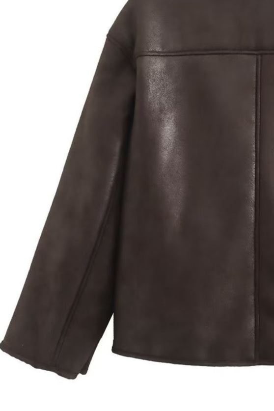 Jacket Women's Relaxed Fit with Broad Lapels and Button Closure | L&S - 6 - London-stylehouse.com