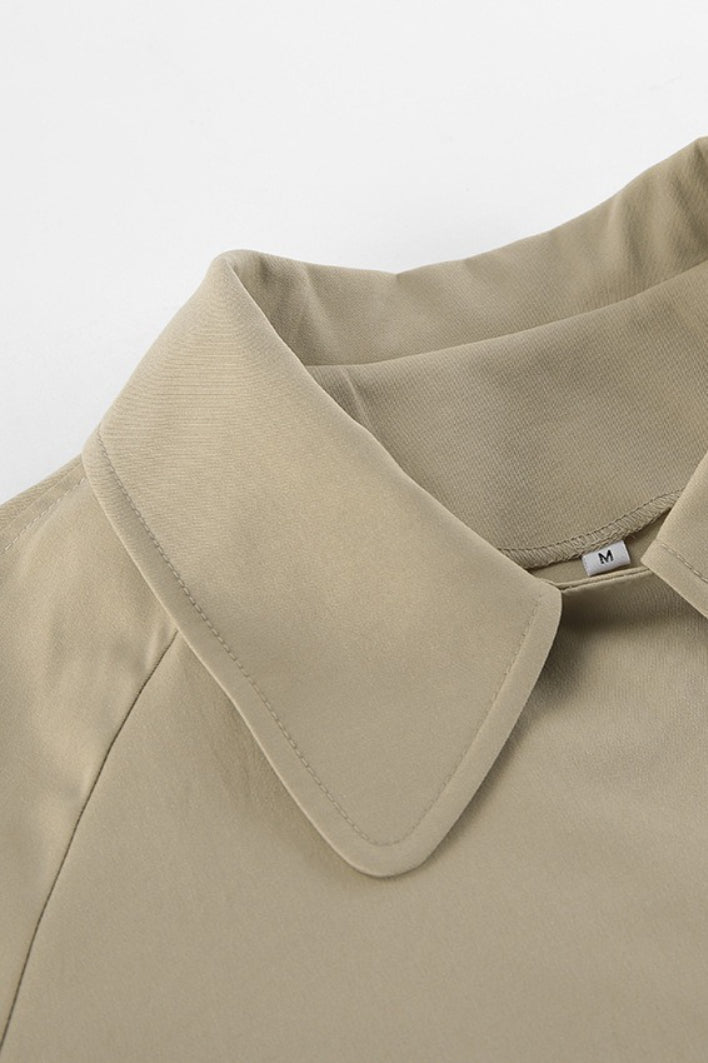 Jacket Women's Relaxed Fit with Belted Waist | L&S - 7 - London-stylehouse.com