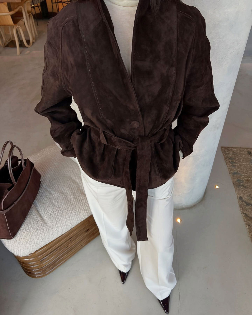 Women's Belted Jacket – Relaxed Fit with Chic Detailing | L&S - 2 - London-stylehouse.com