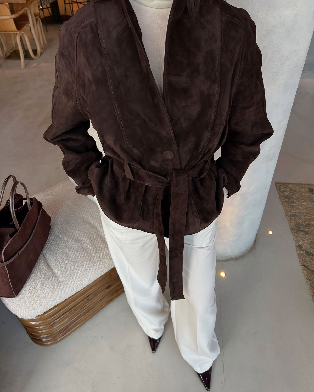Women's Belted Jacket – Relaxed Fit with Chic Detailing | L&S - 2 - London-stylehouse.com