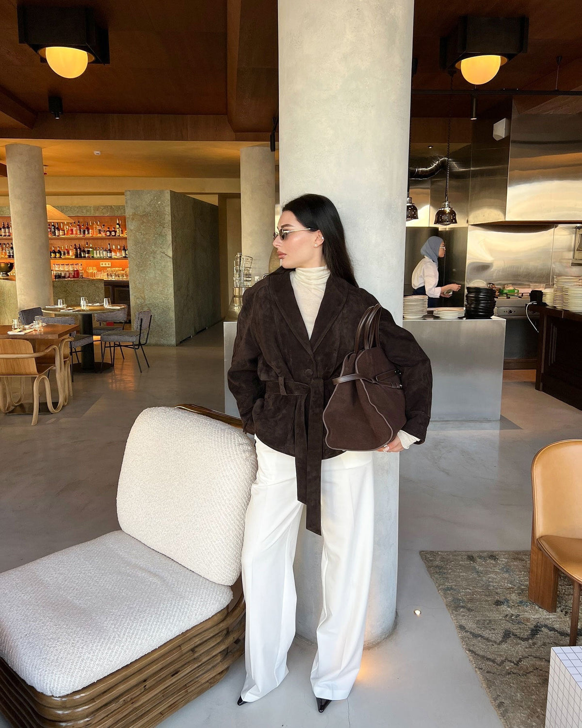Women's Belted Jacket – Relaxed Fit with Chic Detailing | L&S - 4 - London-stylehouse.com