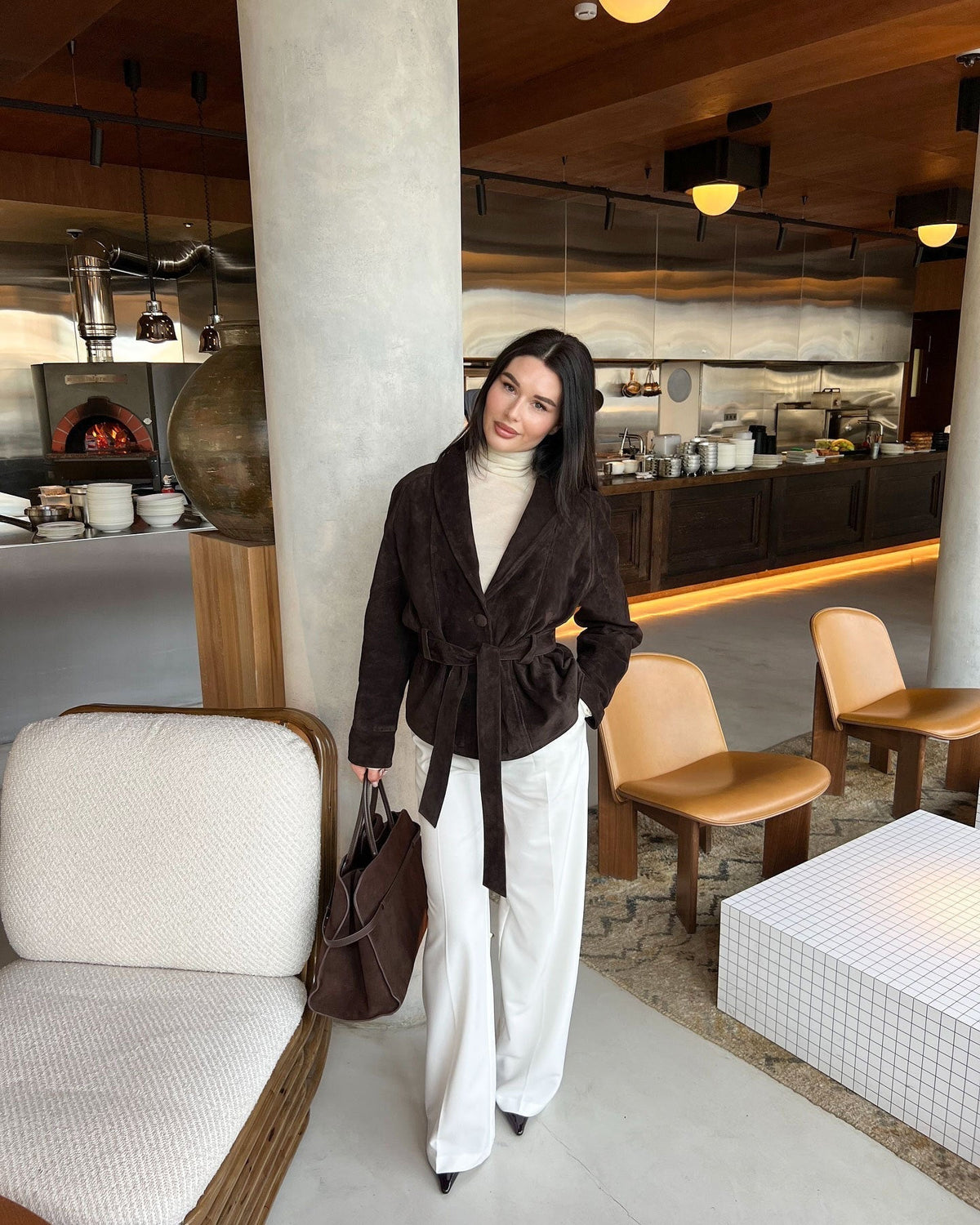 Women's Belted Jacket – Relaxed Fit with Chic Detailing | L&S - 5 - London-stylehouse.com