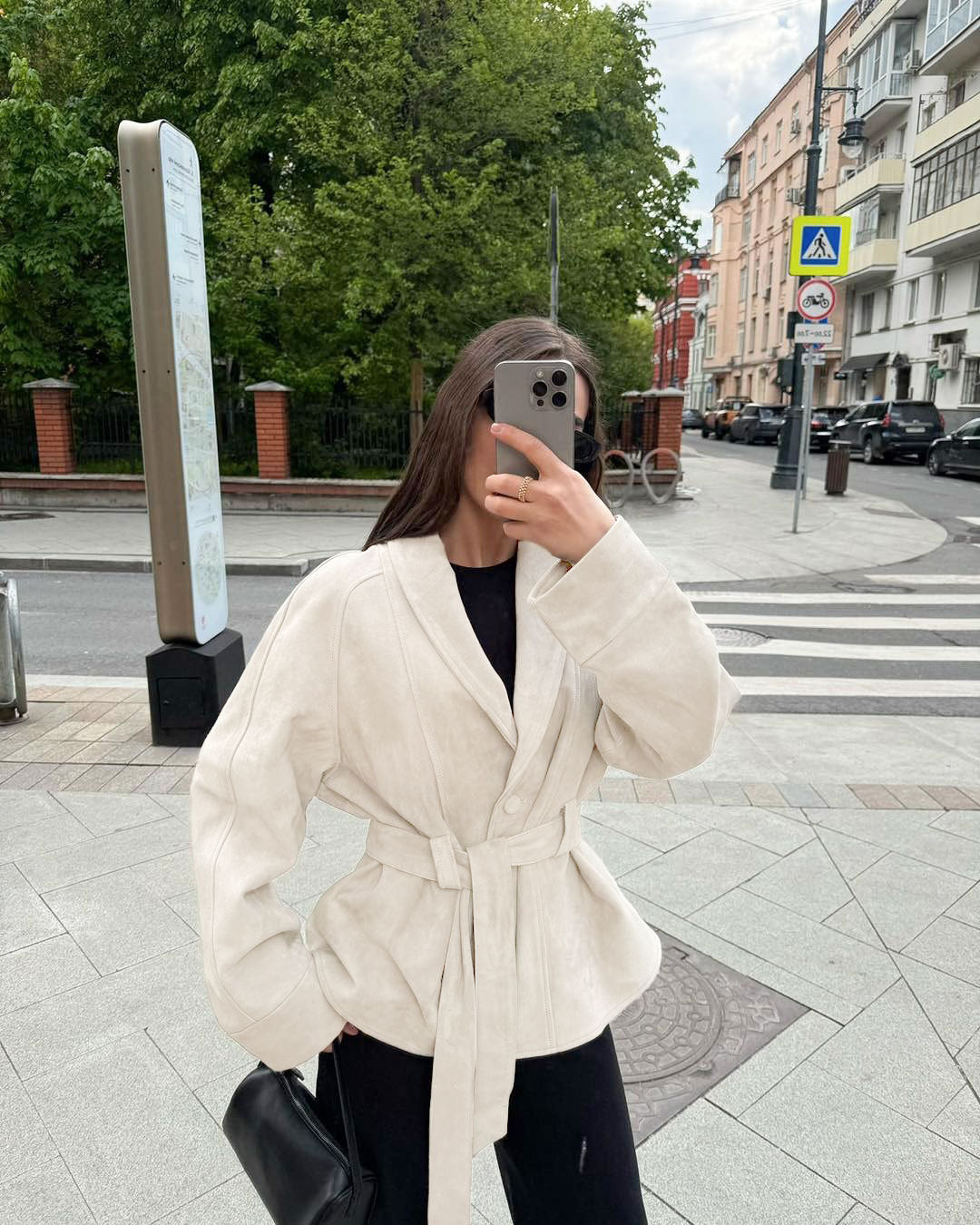 Women's Belted Jacket – Relaxed Fit with Chic Detailing | L&S - 11 - London-stylehouse.com