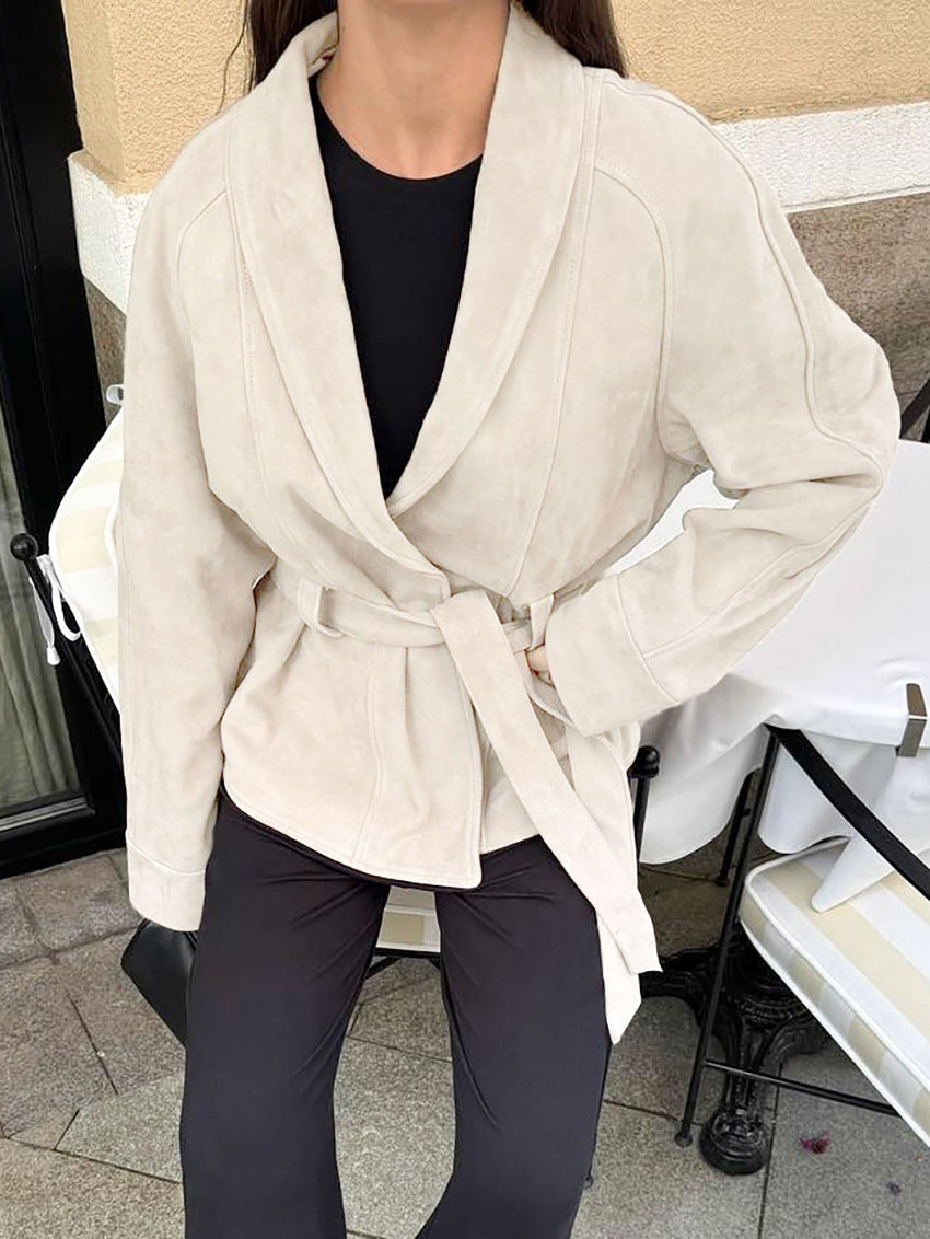 Women's Belted Jacket – Relaxed Fit with Chic Detailing | L&S - 12 - London-stylehouse.com