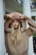 Women's Hooded Cardigan with Plush Trim | L&S - 1 - London-stylehouse.com