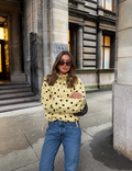 Polka Dot Blouse Women's High Collar with Puff Sleeves | L&S - 1 - London-stylehouse.com