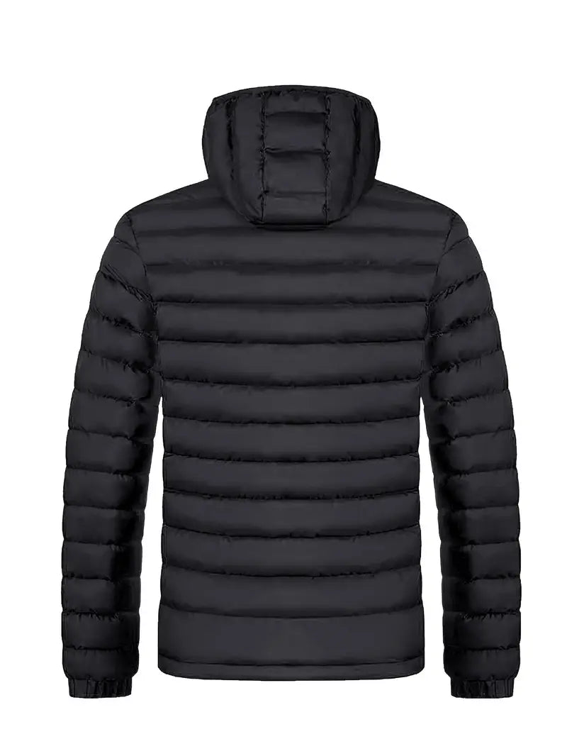 Lightweight Hooded Jacket Men | Relaxed Fit with Insulation | L&S - 3 - London-stylehouse.com