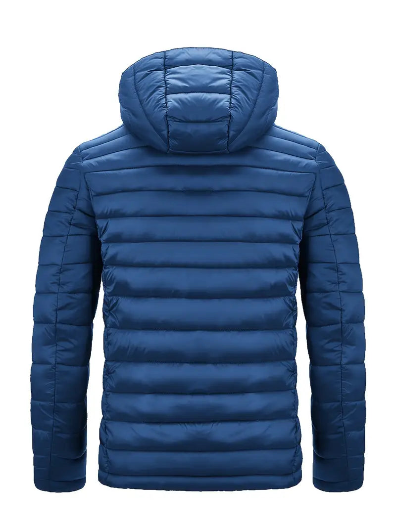 Lightweight Hooded Jacket Men | Relaxed Fit with Insulation | L&S - 5 - London-stylehouse.com