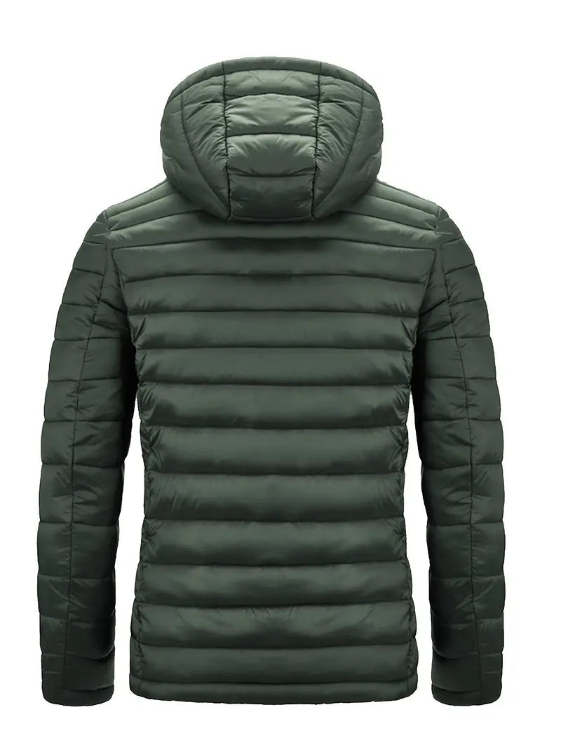 Lightweight Hooded Jacket Men | Relaxed Fit with Insulation | L&S - 9 - London-stylehouse.com
