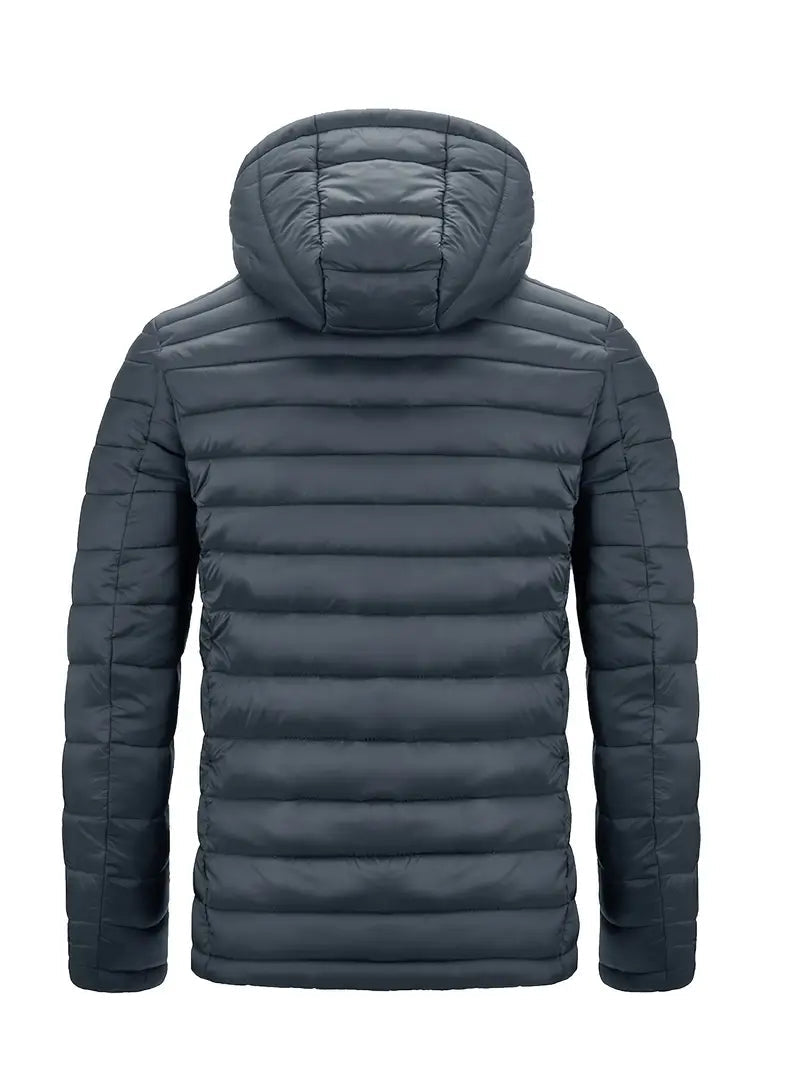Lightweight Hooded Jacket Men | Relaxed Fit with Insulation | L&S - 11 - London-stylehouse.com