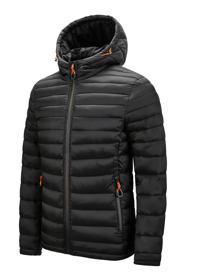 Lightweight Hooded Jacket Men | Relaxed Fit with Insulation | L&S - 14 - London-stylehouse.com