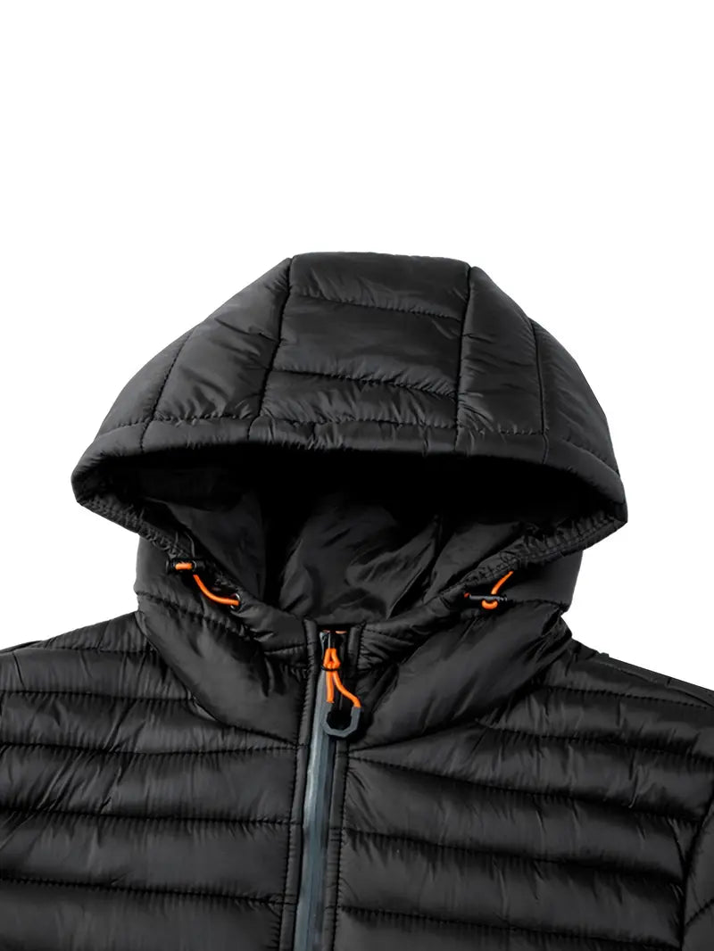 Lightweight Hooded Jacket Men | Relaxed Fit with Insulation | L&S - 16 - London-stylehouse.com