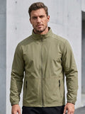 Men's Functional Jacket with Tailored Fit + Secure Pockets | L&S - 1 - London-stylehouse.com