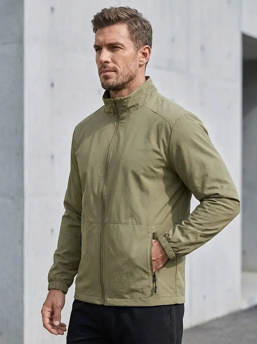 Men's Functional Jacket with Tailored Fit + Secure Pockets | L&S - 2 - London-stylehouse.com