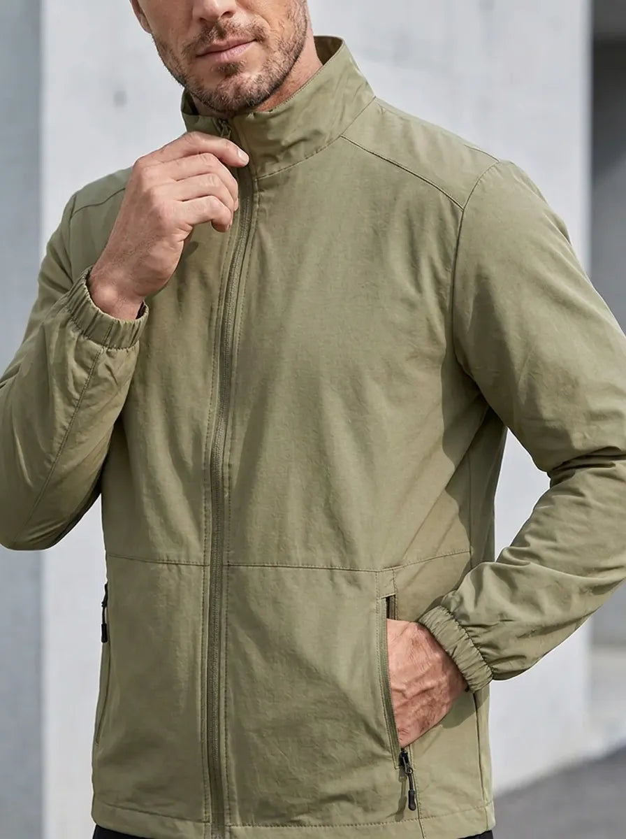 Men's Functional Jacket with Tailored Fit + Secure Pockets | L&S - 3 - London-stylehouse.com