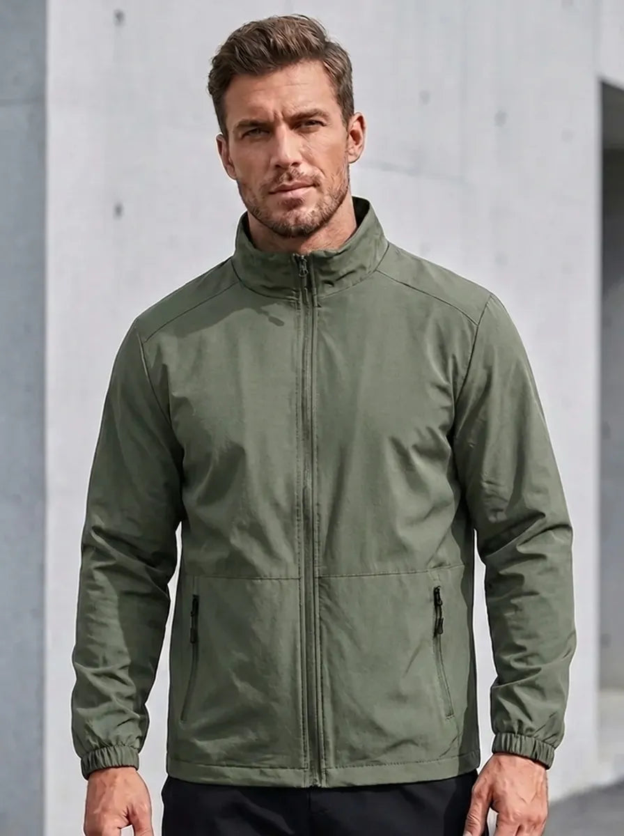 Men's Functional Jacket with Tailored Fit + Secure Pockets | L&S - 4 - London-stylehouse.com