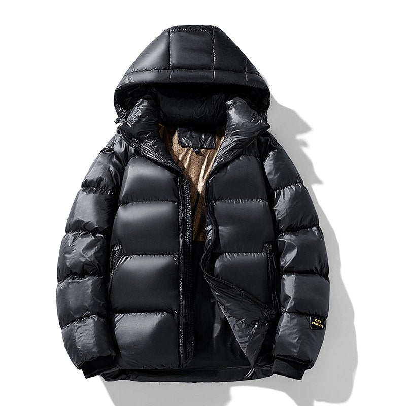 Jacket Men's Insulated Hooded Puffer with Contemporary Fit | L&S - 1 - London-stylehouse.com