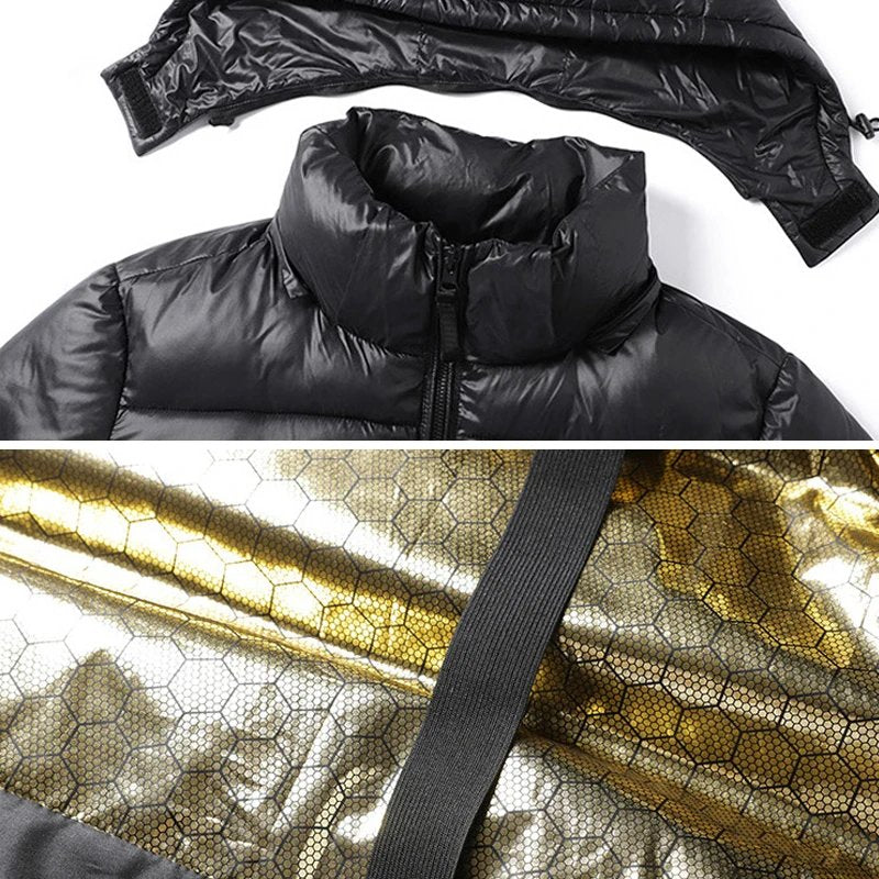 Jacket Men's Insulated Hooded Puffer with Contemporary Fit | L&S - 2 - London-stylehouse.com