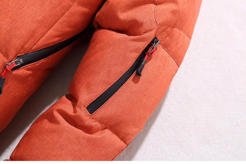 Men's Puffer Jacket with Removable Hood and Functional Pockets | L&S - 2 - London-stylehouse.com